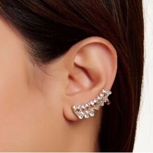 Sparkling Crystal Ear Climber Crawler‎ Statement Earrings for Women